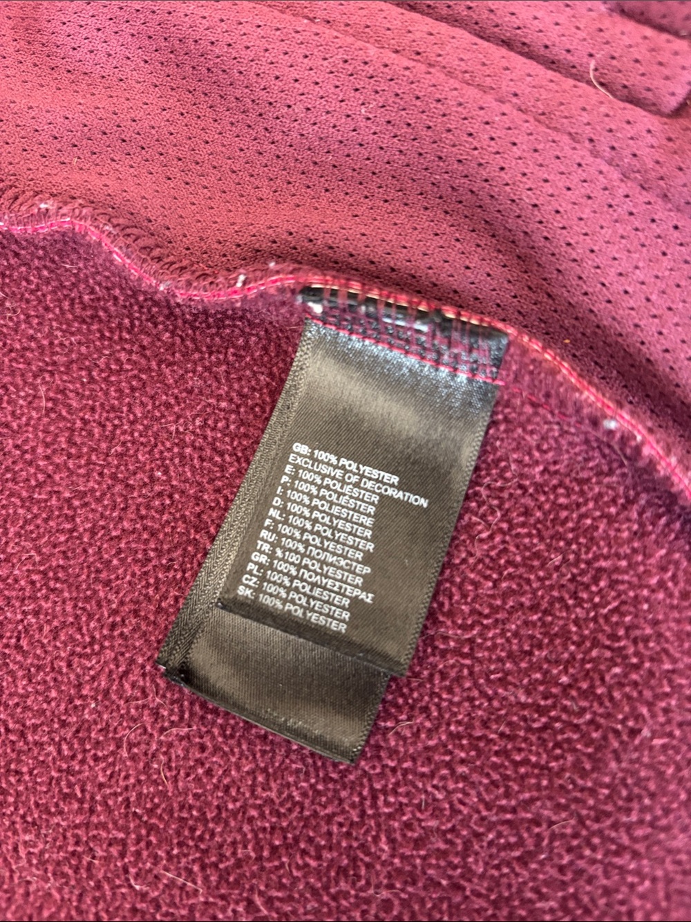 The North Face Raspberry Full-Zip Fleece Jacket - Picture 5 of 6